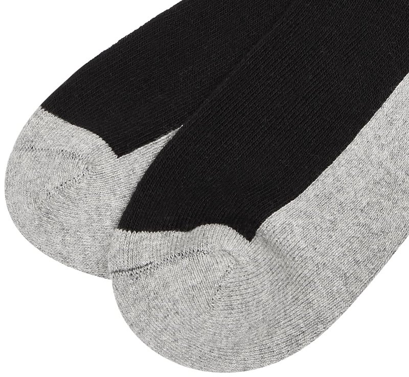 Jefferies Socks Little Boys' Seamless Sport Quarter Half Cushion 6 Pack Socks, Black/Grey, 9-11 - Image 1